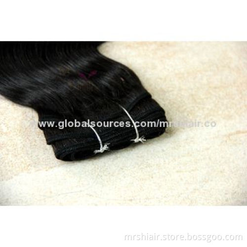 Human Hair Weave, Curly, Malaysian Virgin Hair, Body Wave, 12-28"